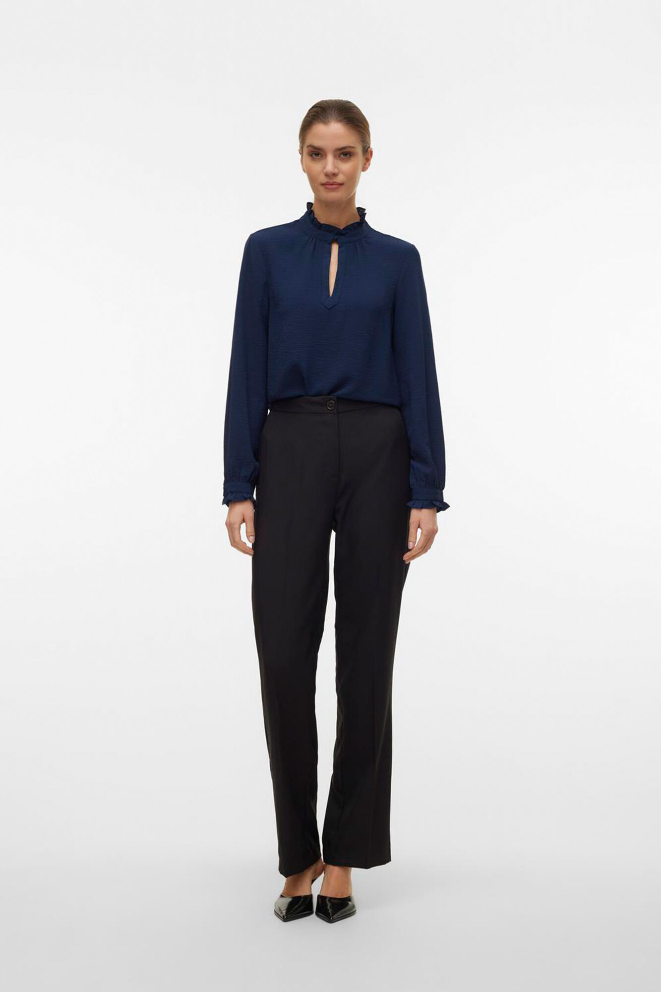 Pantalon de vestir de mujer corte recto Pantalones de mujer Cortefiel