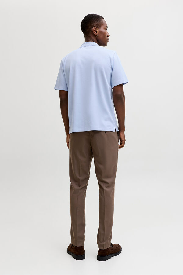 Jack & Jones Zip-neck polo shirt Blue