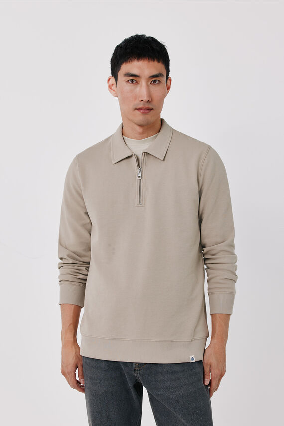 Sudadera cuello cremallera