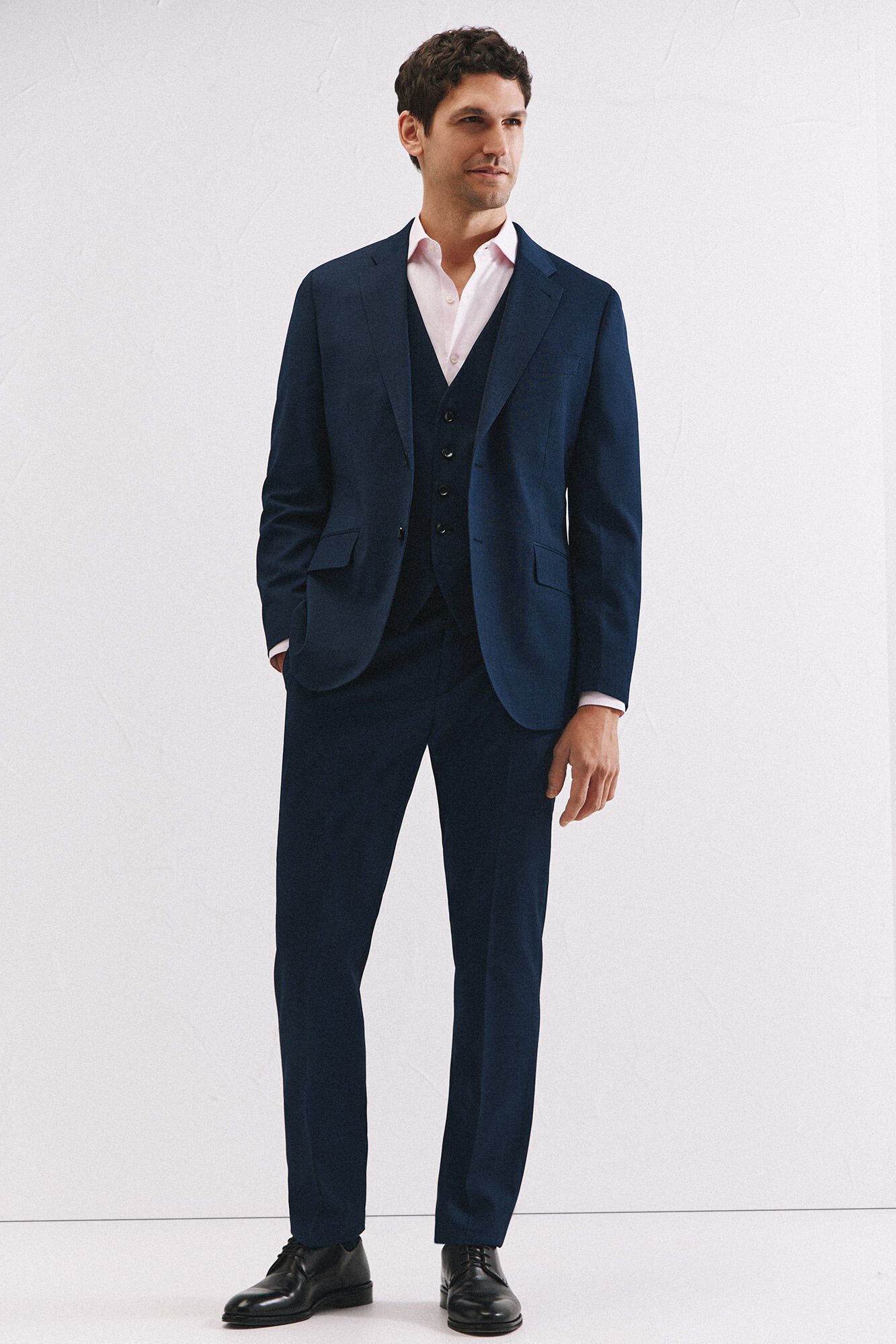 Cortefiel Blue slim fit trousers