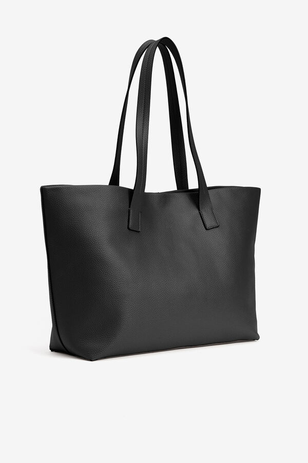 Vilanova Mala tote bag efeito pele Preto