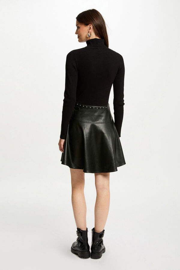 Morgan Vestido curto de patinadora Preto