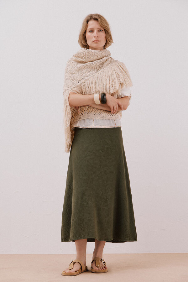 Slowlove Flared skirt Kaki