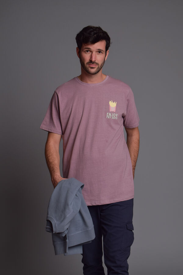 Cloking T-shirt Fooders Lavada Borgonha Subiu