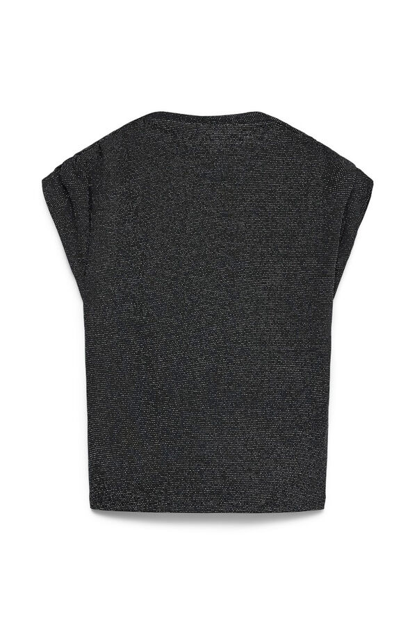 Vero Moda Top Perkins com decote em lurex Preto