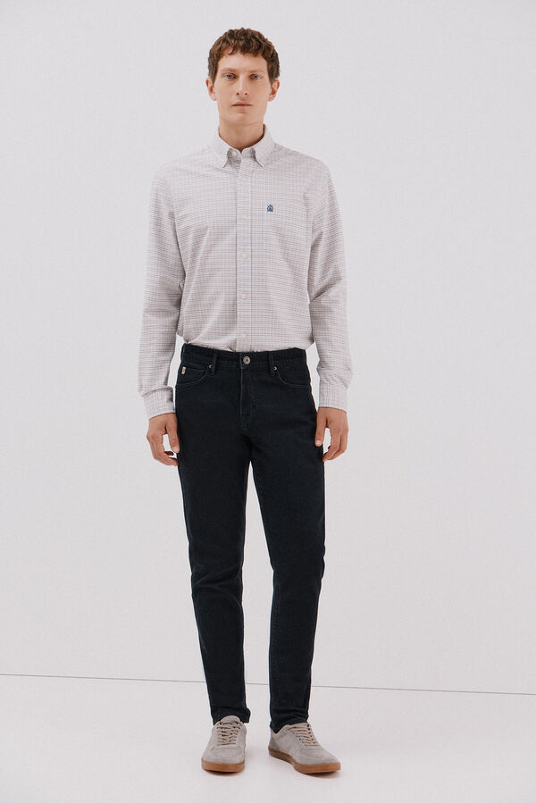Cortefiel Slim fit jeans Black