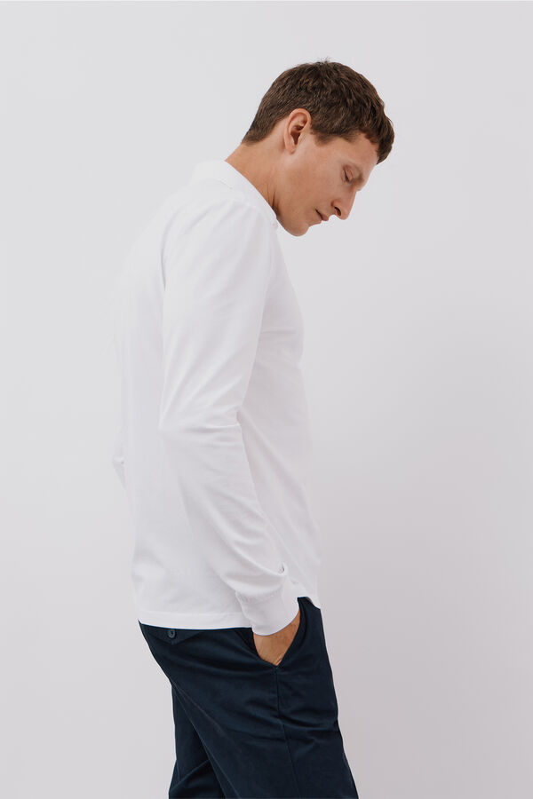 Cortefiel Regular fit polo shirt White
