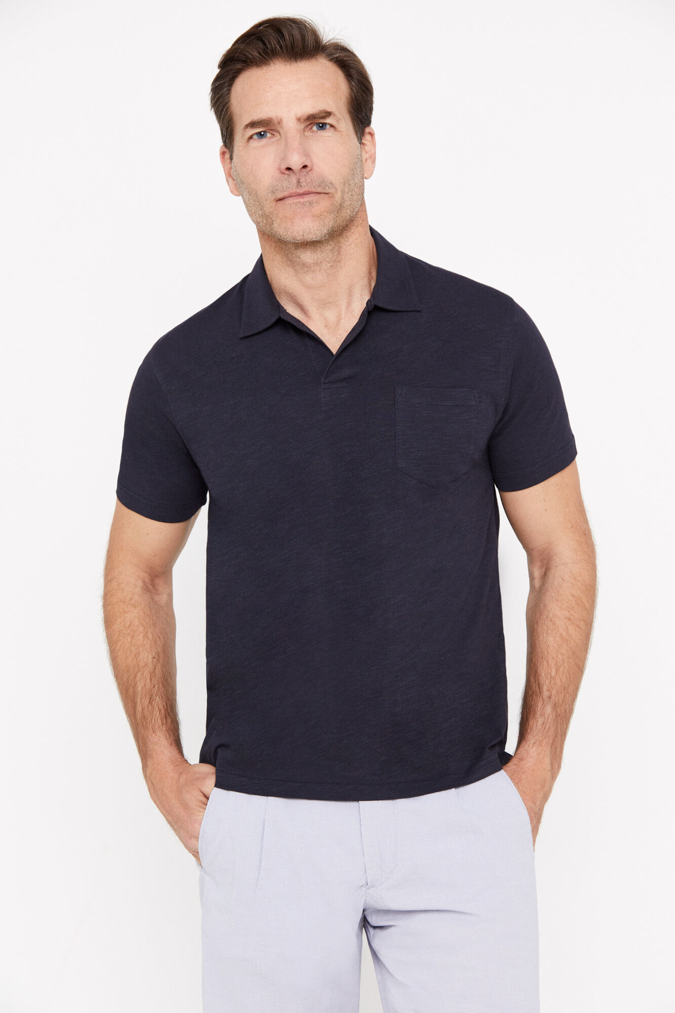 Polo t shirts with collar and pocket sales