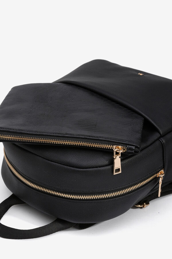 Vilanova Mochila com bolso removível Preto