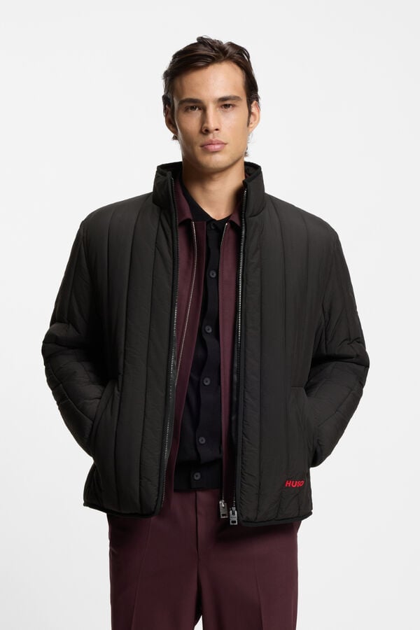 HUGO Blus&atilde;o acolchoado Preto
