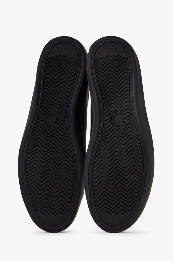 Fred Perry Tênis de couro básico Preto
