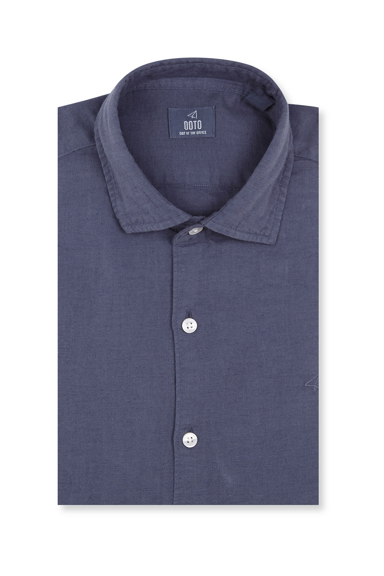 OOTO Camisa algod&oacute;n lino manga larga