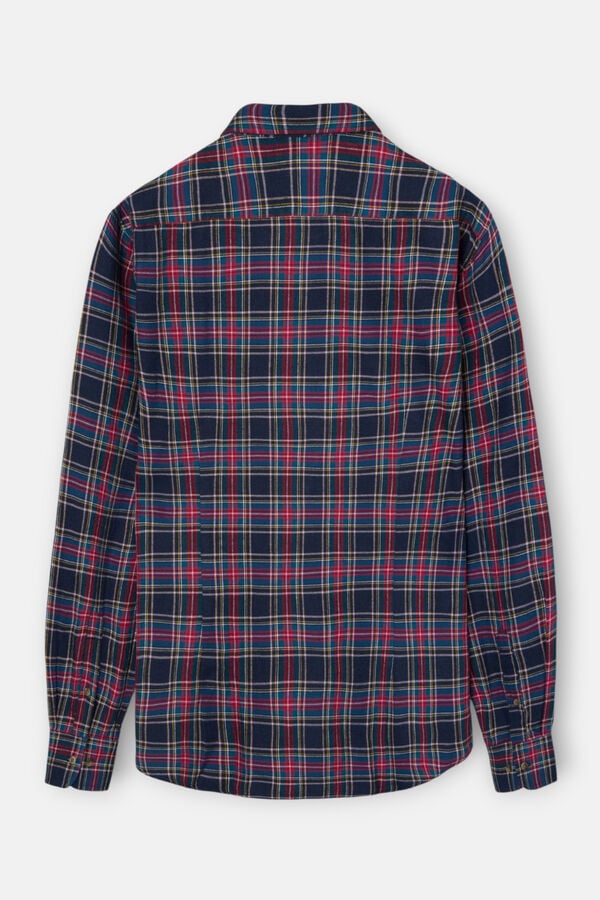 Silbon Camisa esportiva xadrez tartan bicolor Granada