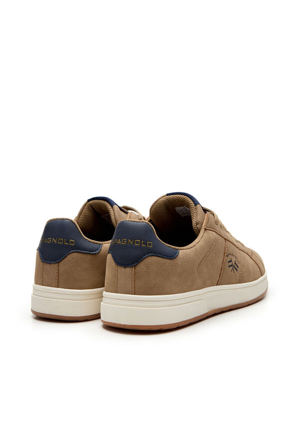 Spagnolo Men's casual tennis sneakers Nude