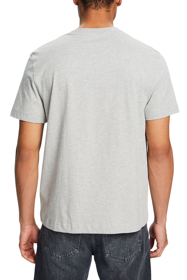 Cortefiel Regular-fit cotton logo T-shirt Printed grey