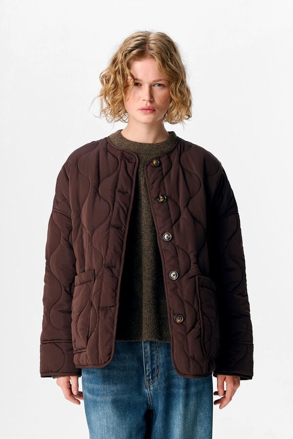 Object Puffer jacket Dark brown