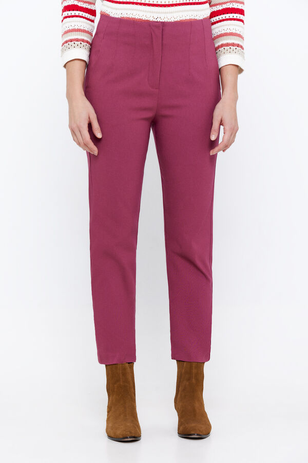 Cortefiel Skinny stretch trousers Pink