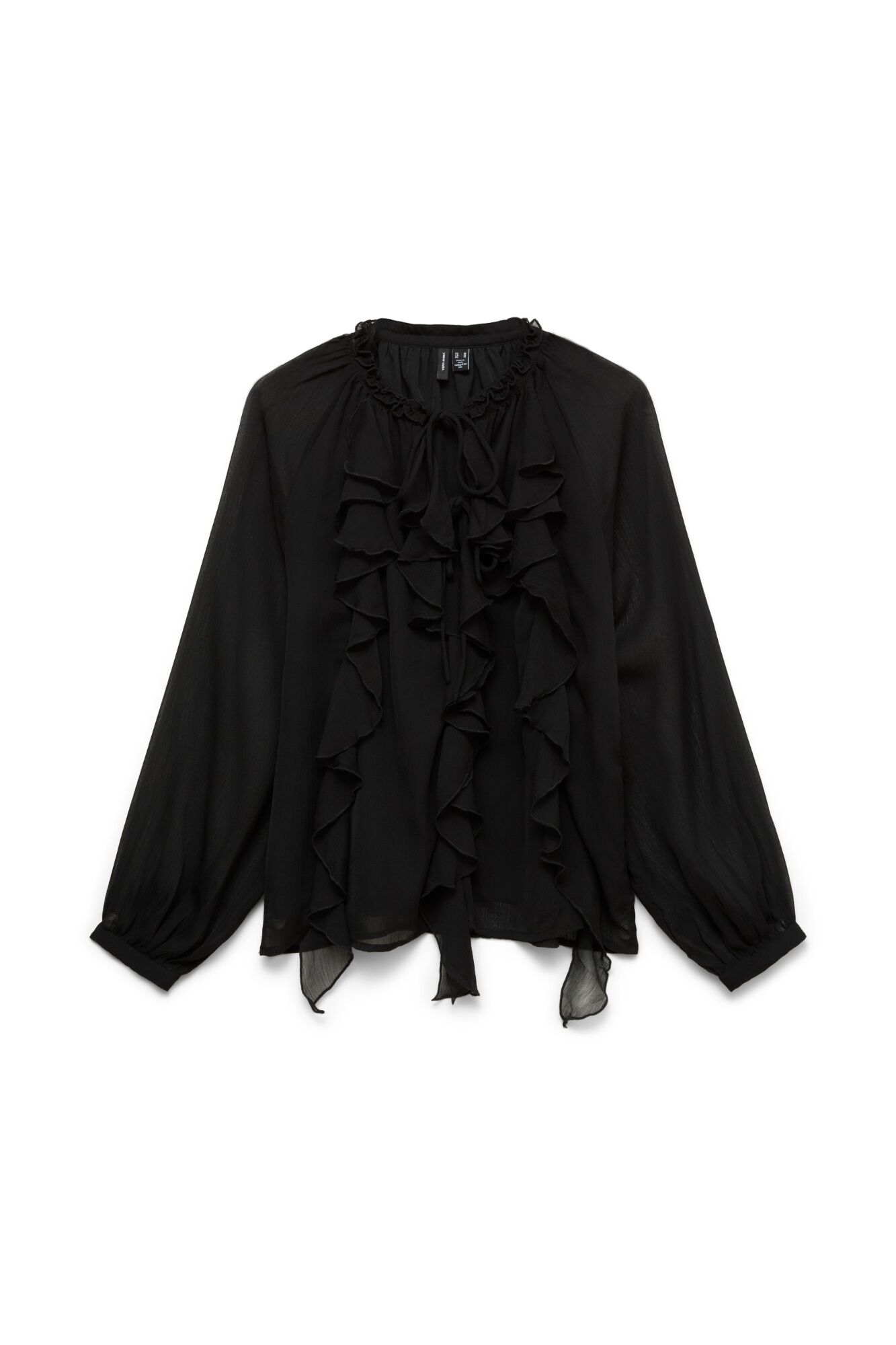 Vero Moda Blusa de manga comprida com folhos
