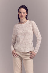 Cortefiel Lace top Ivory