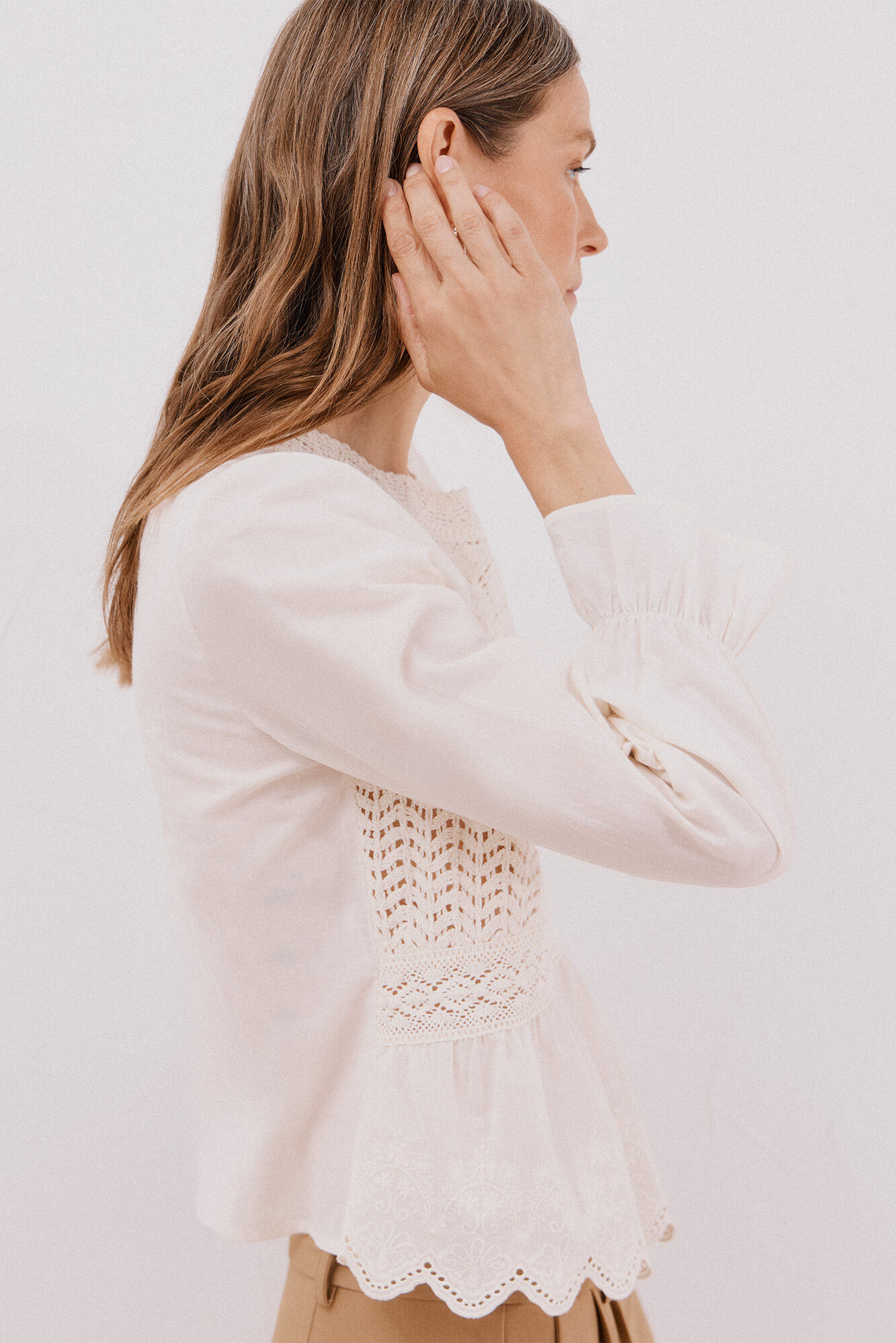 Cortefiel crochet combined top