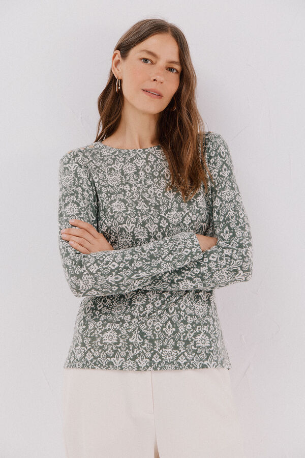 Cortefiel Camisa de caixa de botões Cinzento