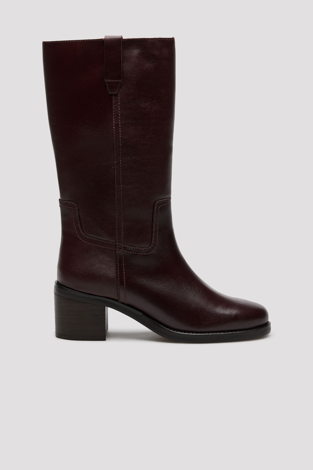 Cortefiel Leather heel boot