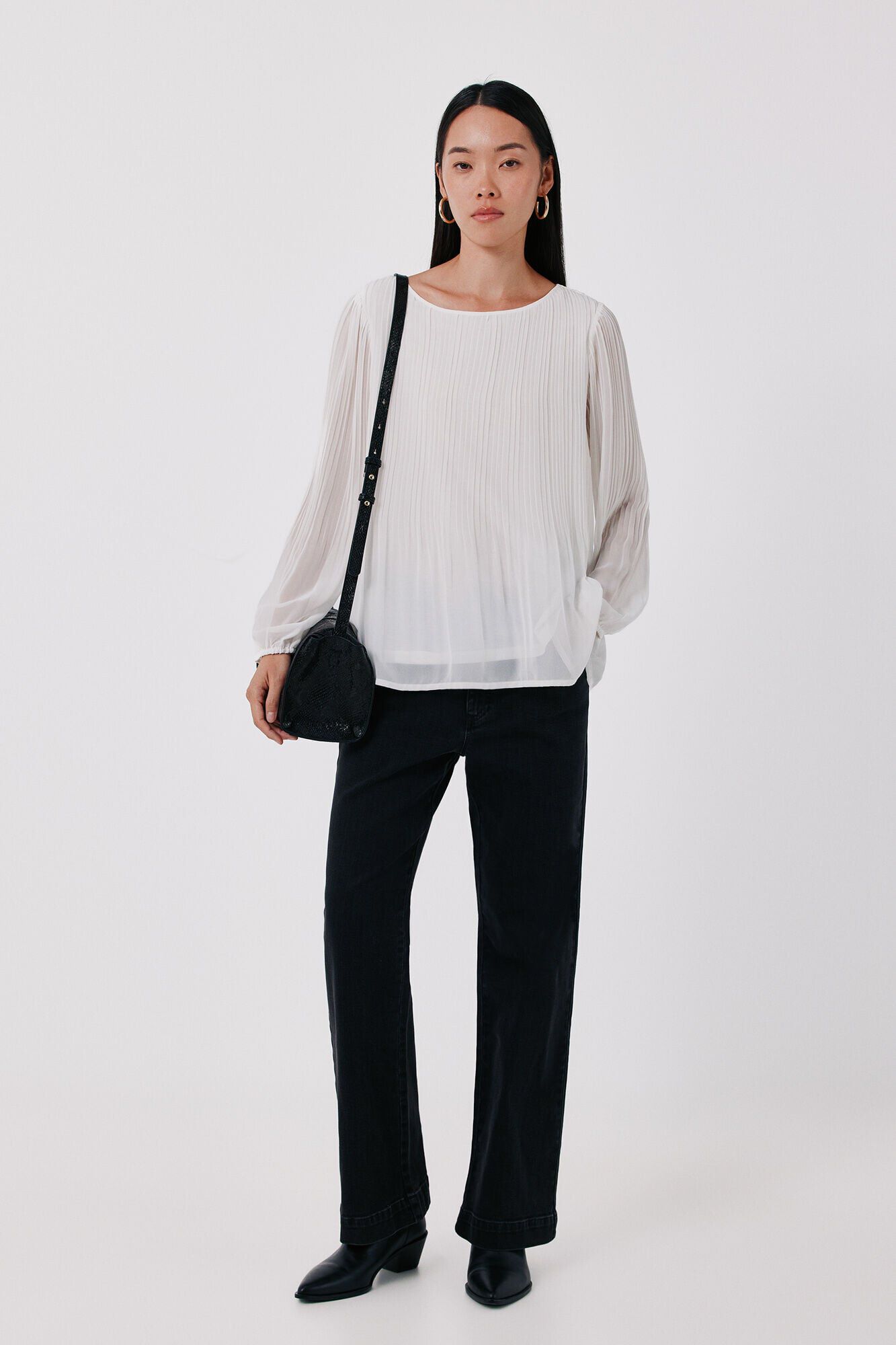 Cortefiel Blusa plissada