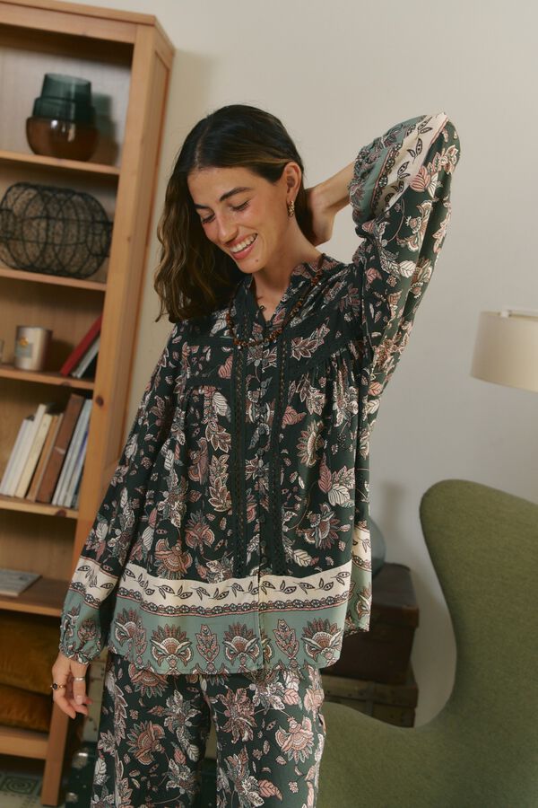 Jaase Blusa estampada Verde