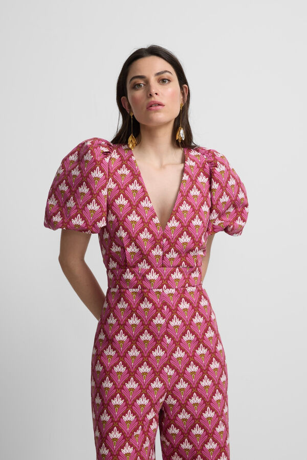Silbon Macacão estampado coleção evento Subiu