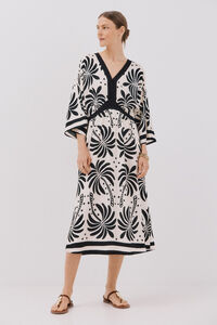 Cortefiel Vestido comprido estampado