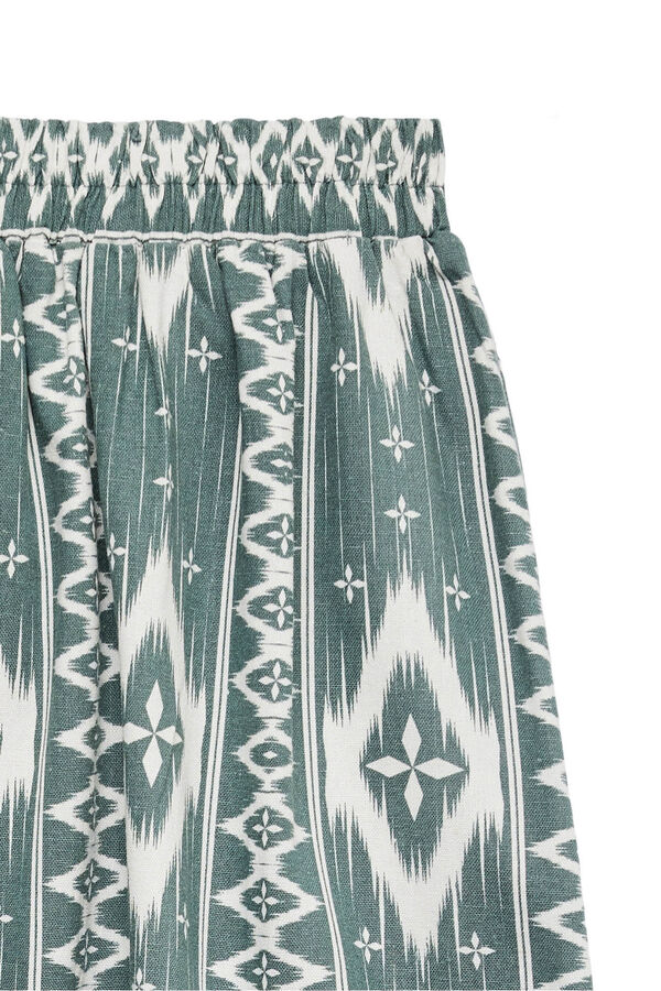 Vero Moda Linen 7/8 length skirt Green