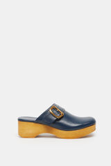 Bryan Stepwise Tamanco de pele Lola Azul