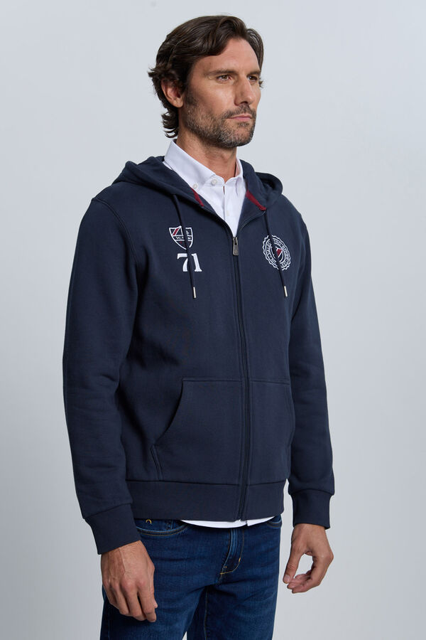 Valecuatro Fecho-&Eacute;clair com sweatshirt e escudo azul marinho Azul