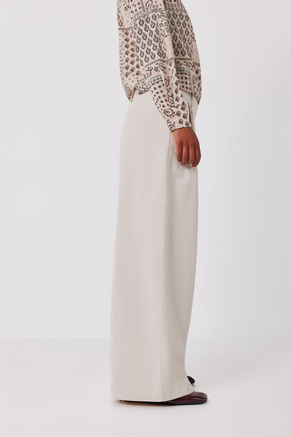 Cortefiel Tailored jeans Ivory
