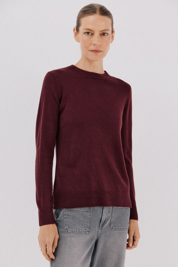 Cortefiel Soft feel jumper Maroon