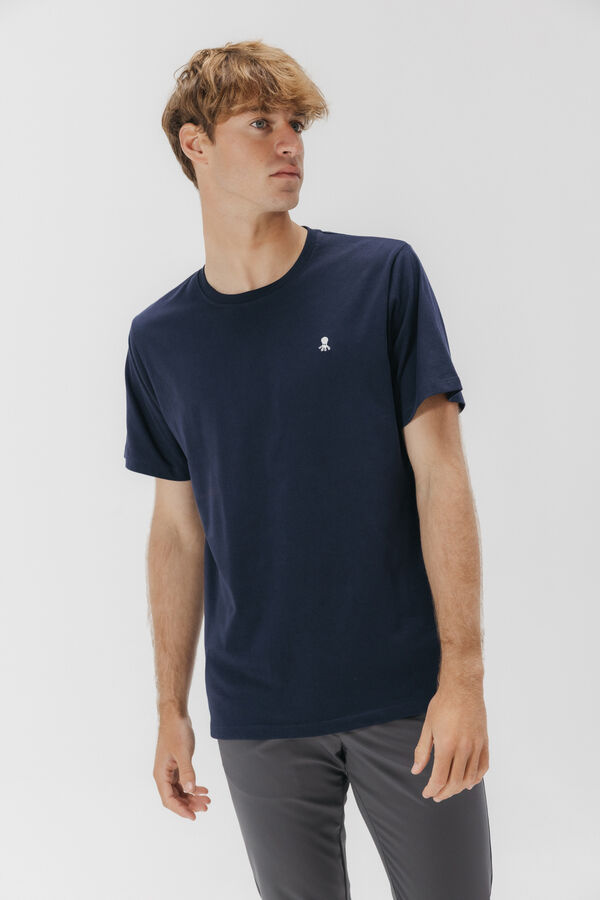 elPulpo T-shirt com logo bordado Azul