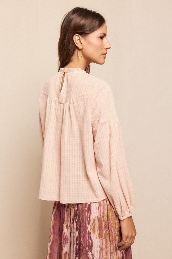Slowlove Blusa de renda Subiu