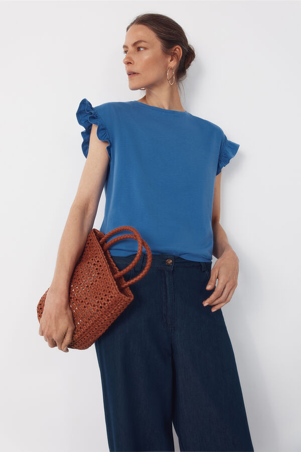 Cortefiel Camisola b&aacute;sica folho Azul