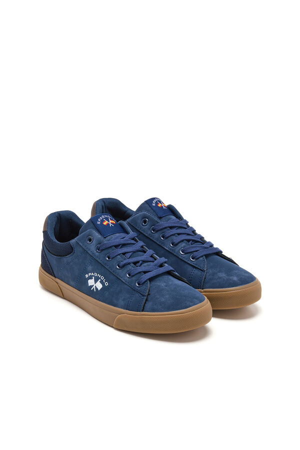 Spagnolo Men's casual tennis sneakers Blue