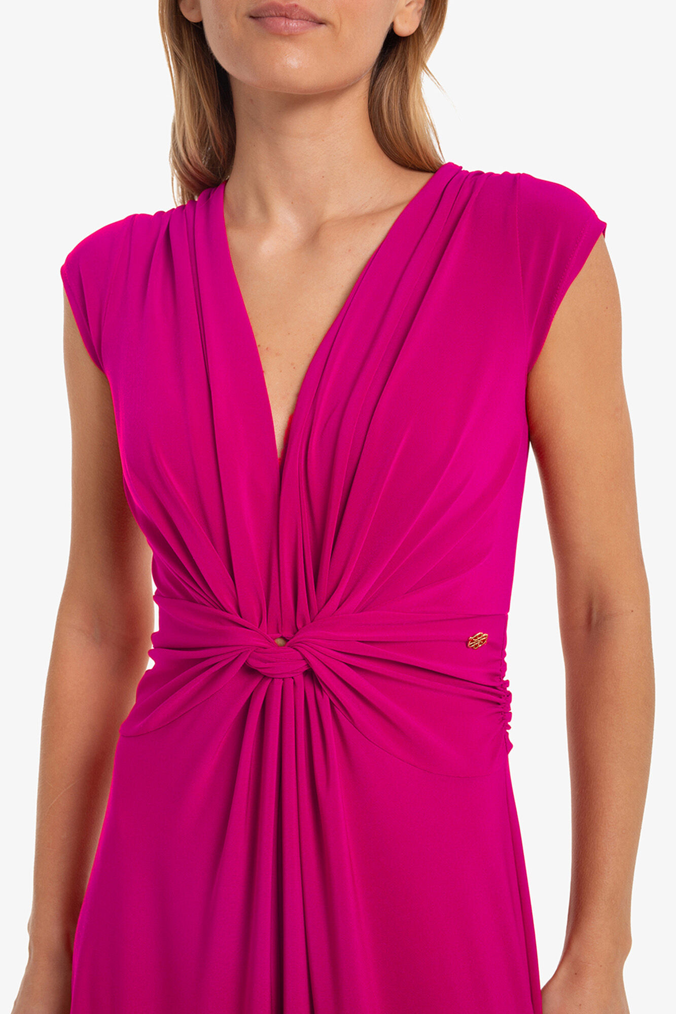 Cupl&eacute; Malha tricotado com n&oacute;