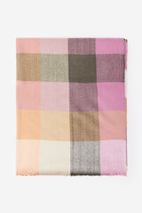 Cortefiel multicoloured gingham scarf Multicolour