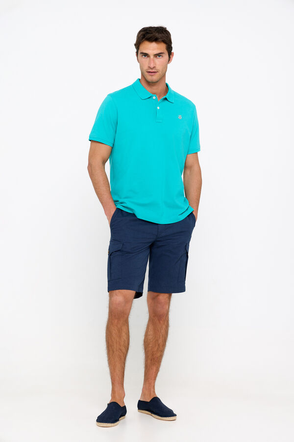Cortefiel WWF collaboration polo shirt Turquoise