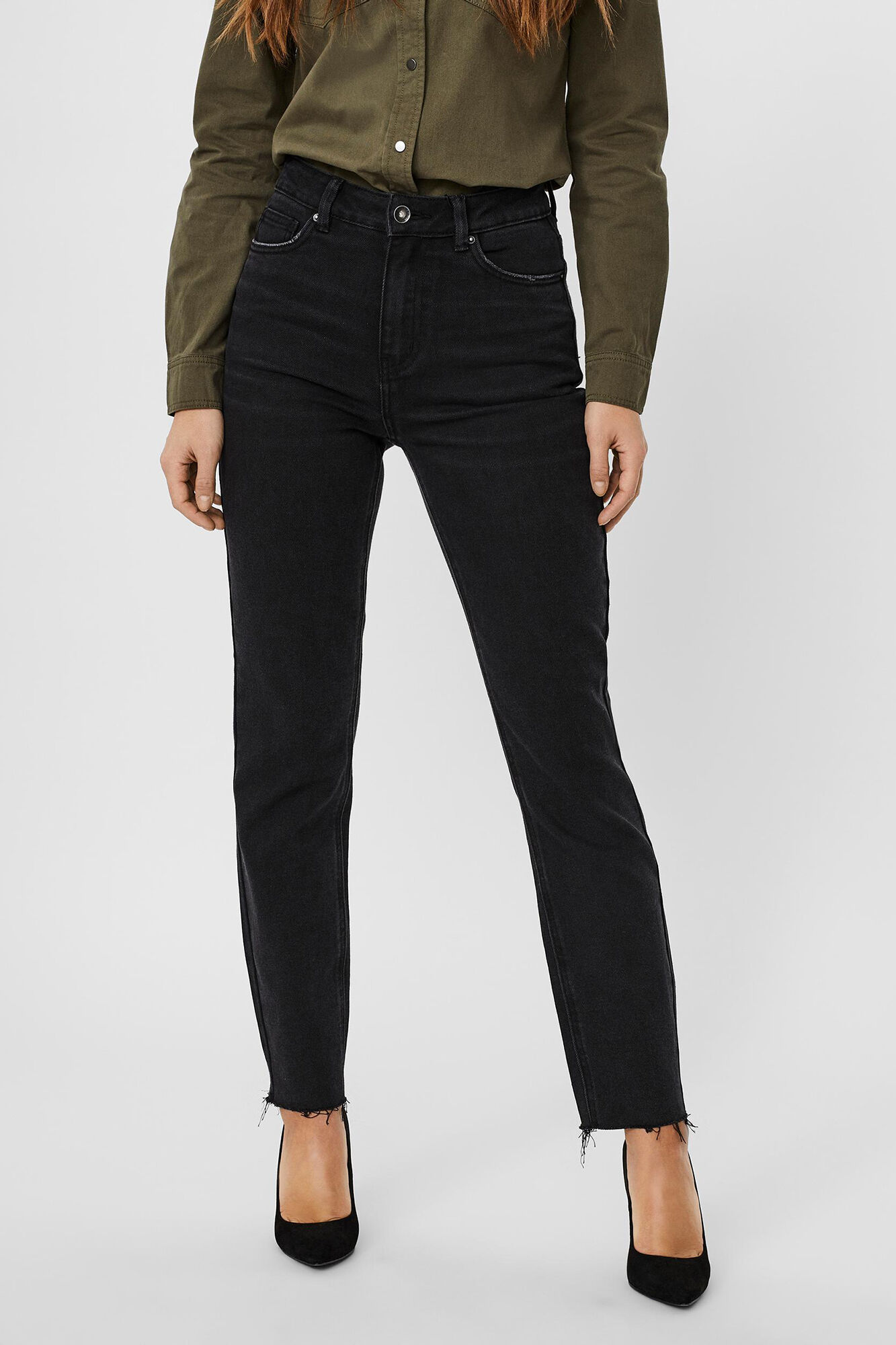 Vero Moda Jeans retas de cintura subida