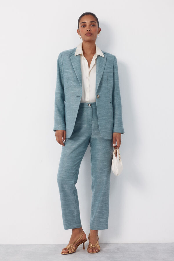 Cortefiel Slim fit trousers Blue