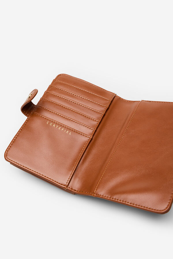 Cortefiel Portamóvil cartera liso Marrón