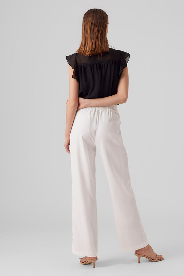 Cortefiel Flowing culottes White
