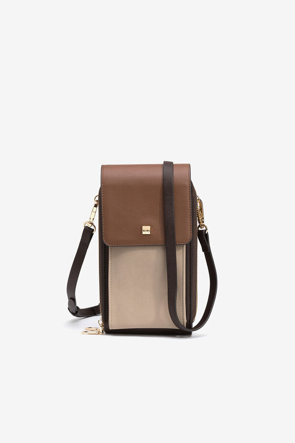Vilanova Bolso para móvil tricolor Camel