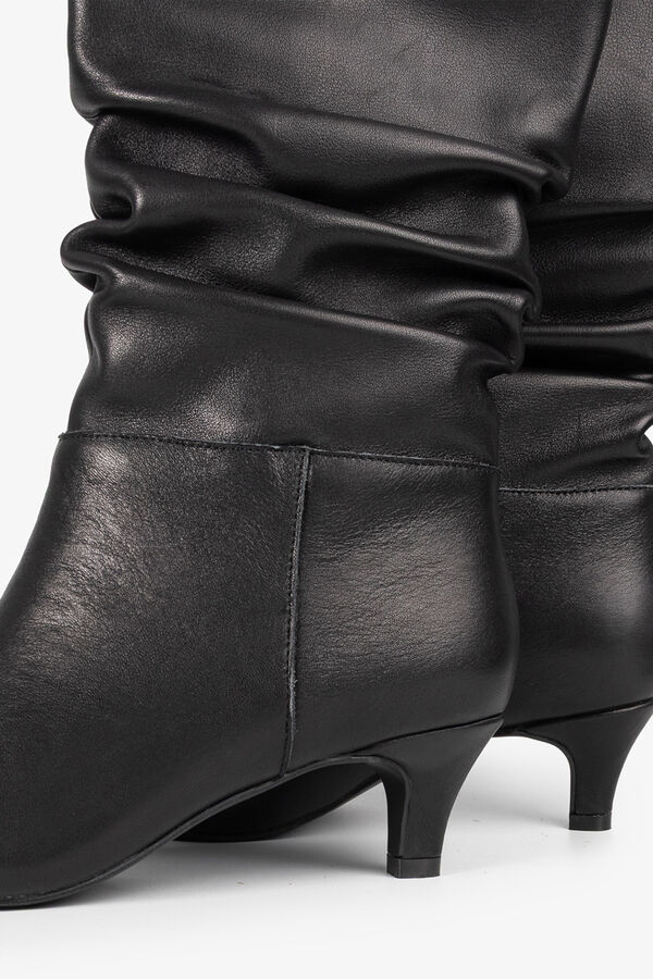 Popa Botas feminina Nirvana Napa Preto