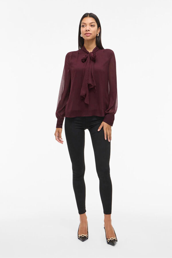 Vila Blusa de manga comprida Roxo