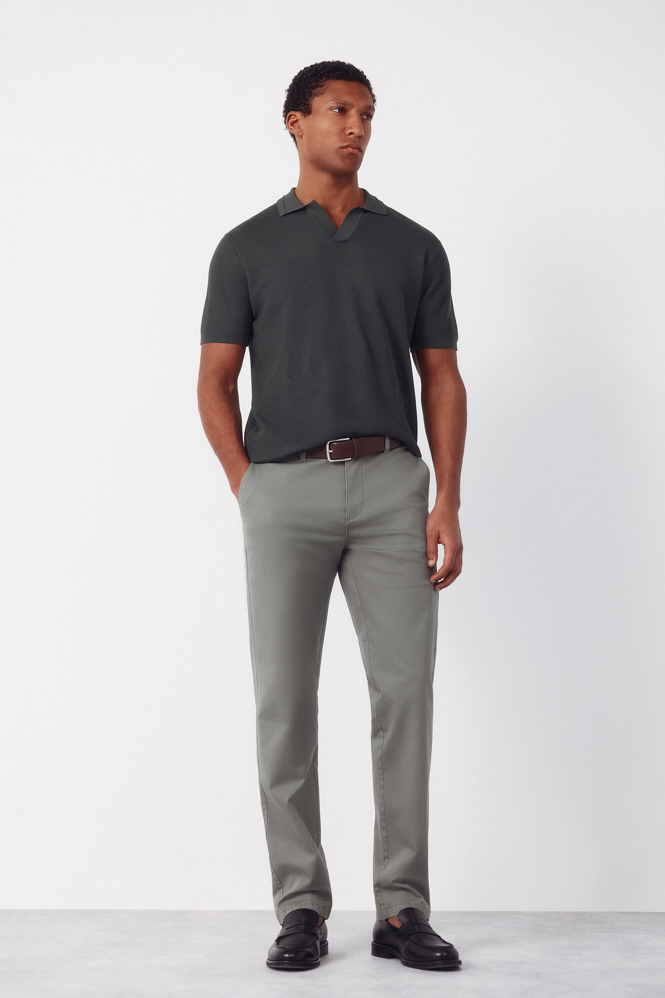 Cortefiel Piqu&eacute; short sleeve polo shirt